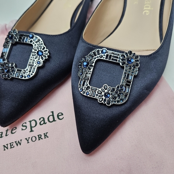 Kate spade flats blue buckle up - Picture 5 of 15